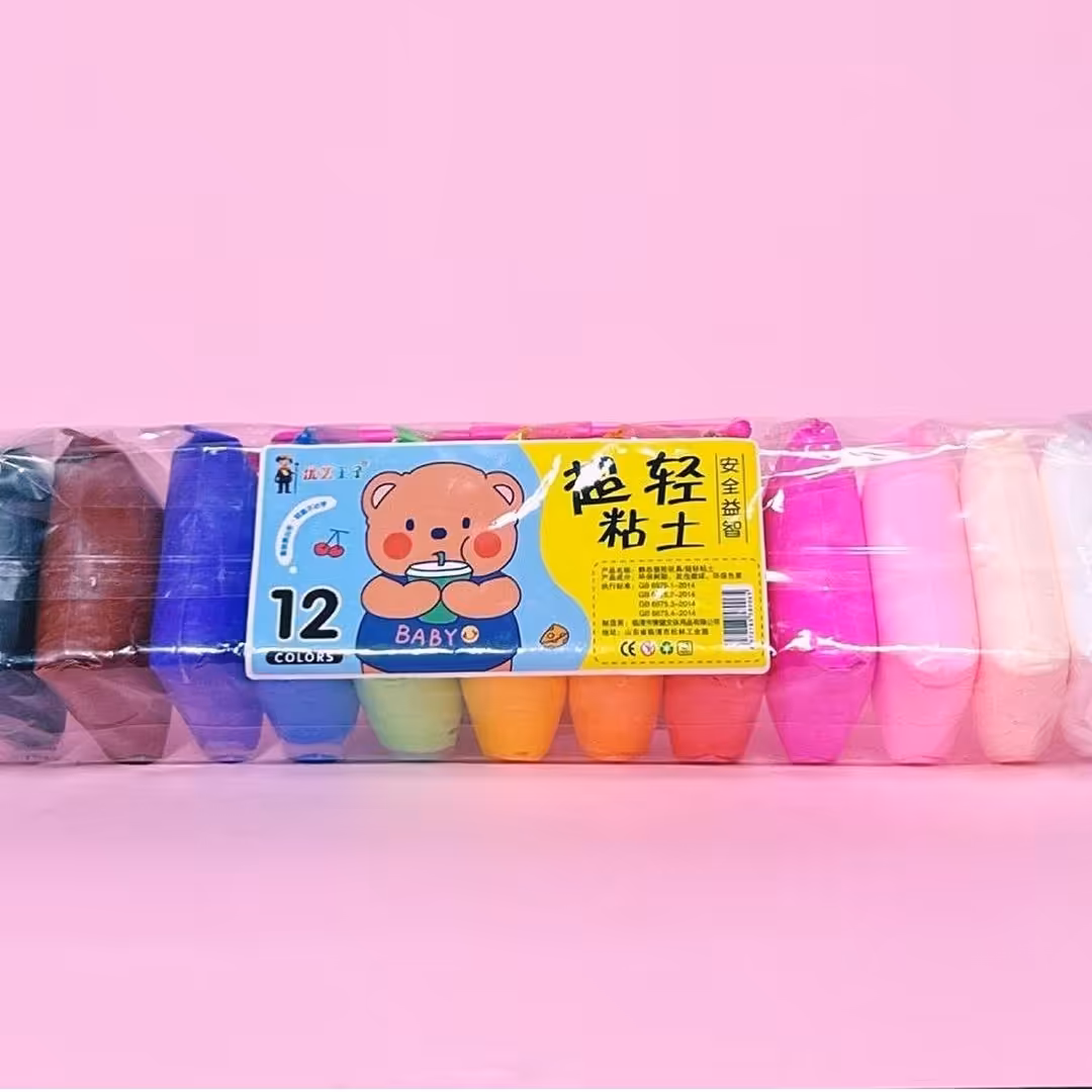 خمیر کِلی (خمیر سبک ،خمیر مجسمه سازی کودکان) 12 رنگ