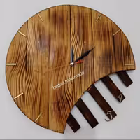 ساعت دیواری چوبی کد102