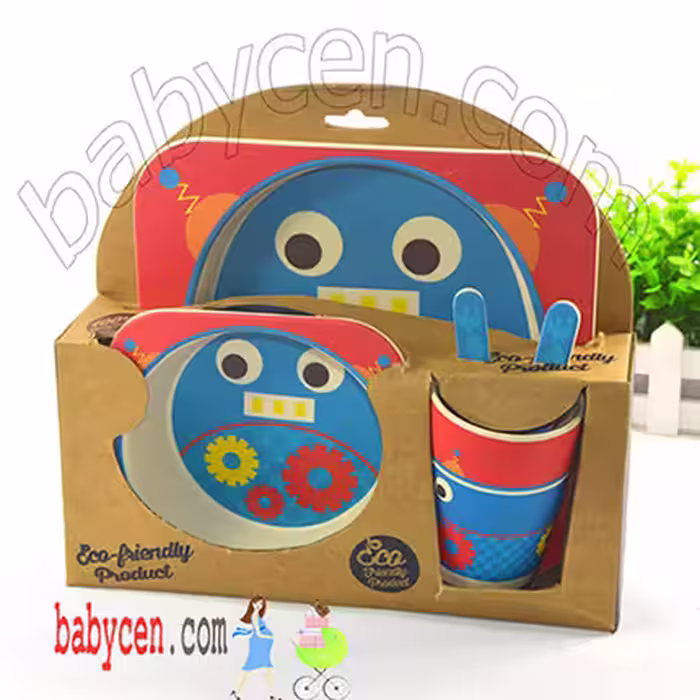 سرویس ظرف بامبو اورجینال جدید     Bamboo Baby Meal Dinner Set
