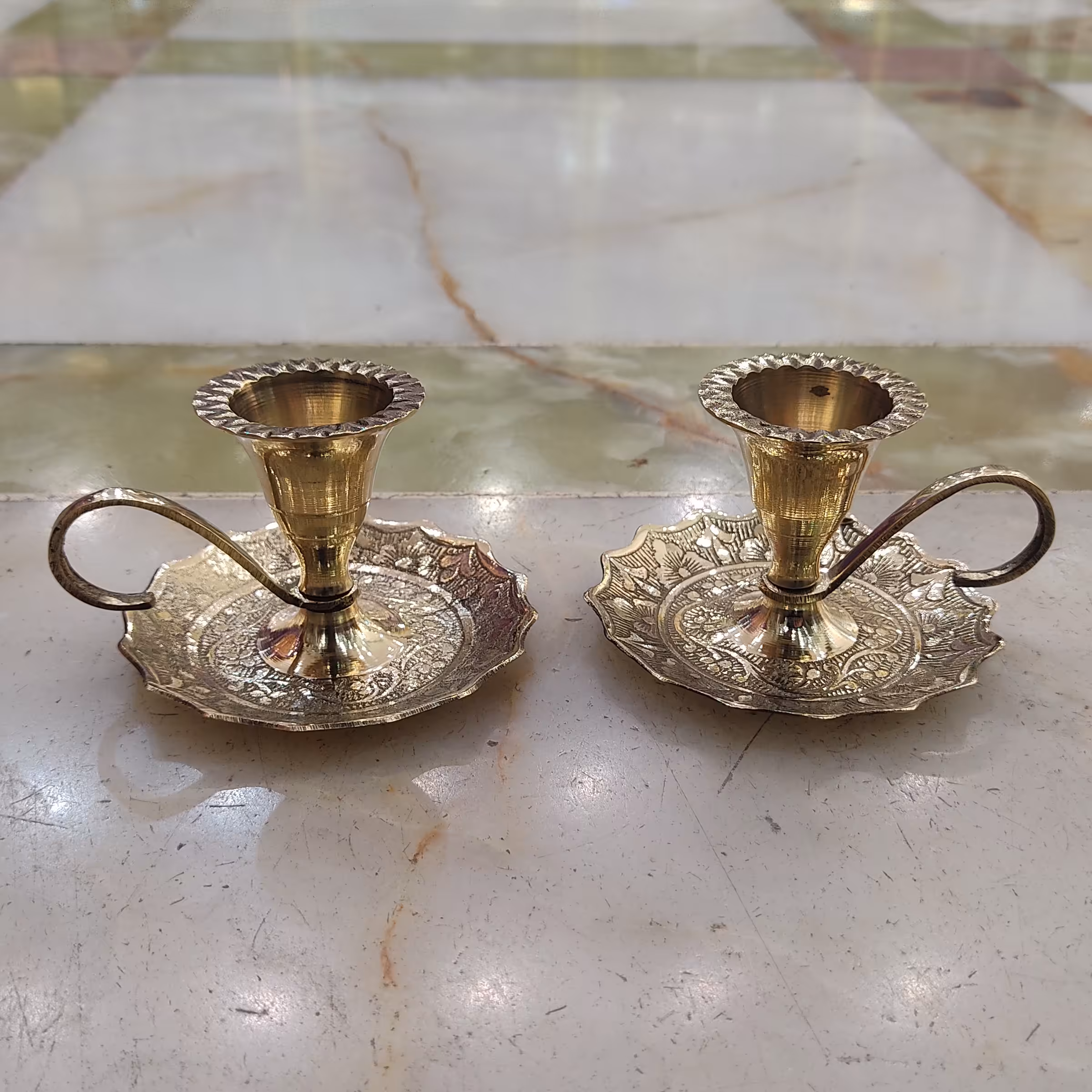 شمعدان انگشتی برنجی