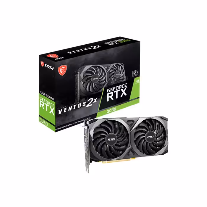 کارت گرافیک ام اس آی GeForce RTX 3060 VENTUS 2X 12G LHR