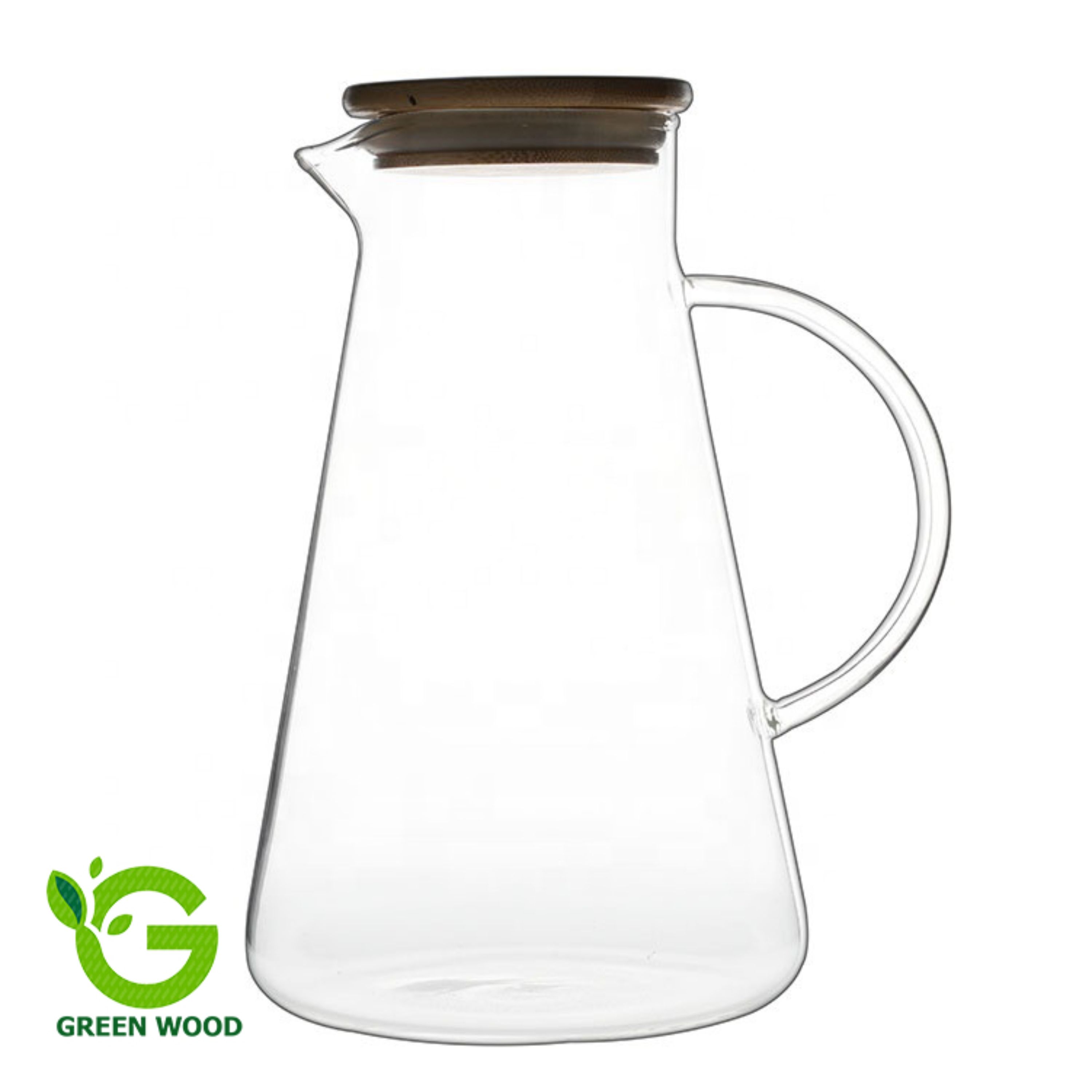پارچ شیشه ای  پیرکس درب بامبو شعله مستقیم  1300 میلی لیتر کد Gw141702005