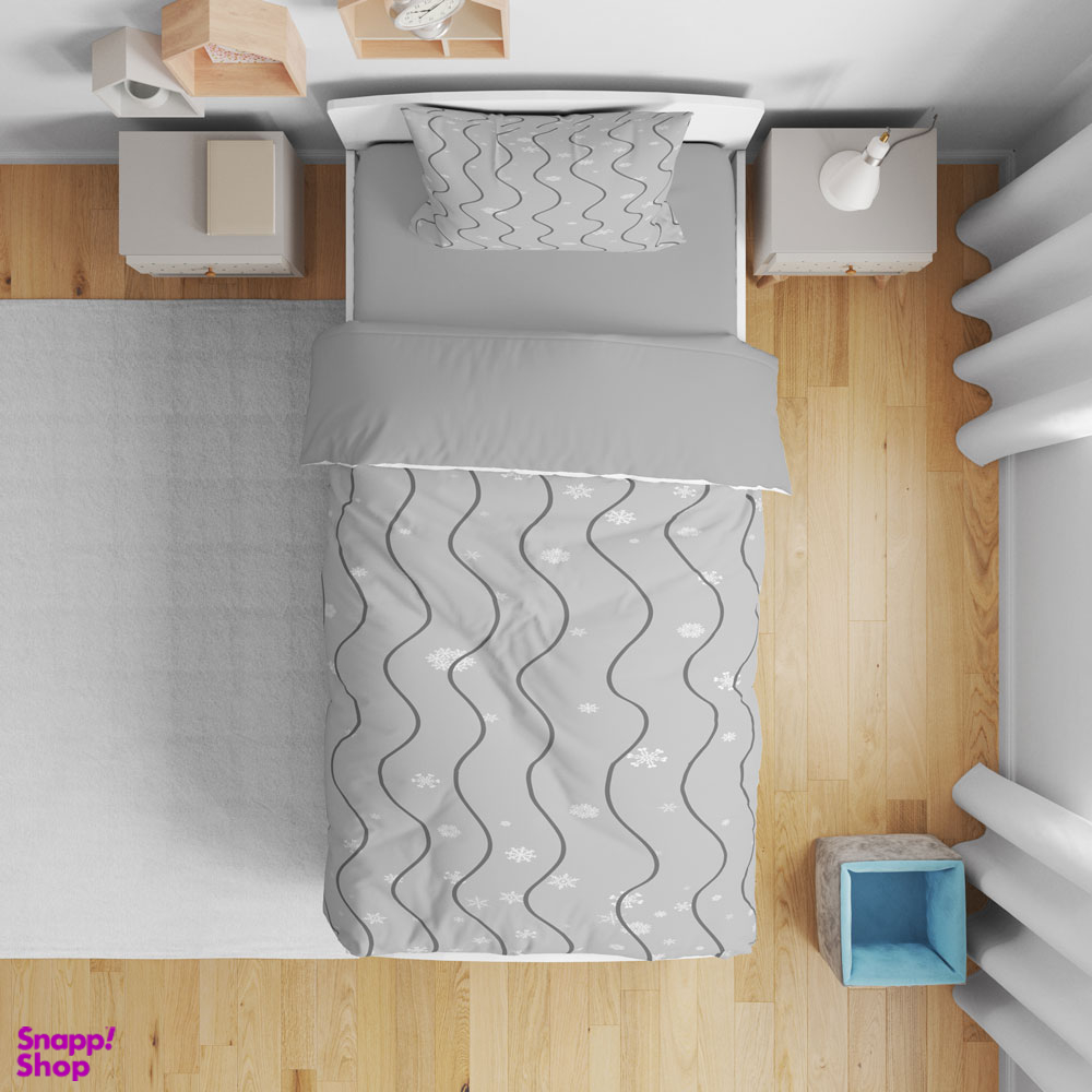 سرویس روتختی تکنفره 5 تکه مدل خطی کد 4886