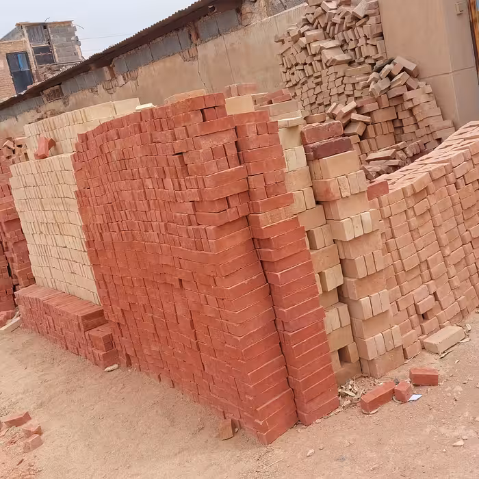 آجرنمای  قزاقی کامل  در سه رنگ زرد و گلبه ای و قرمز  