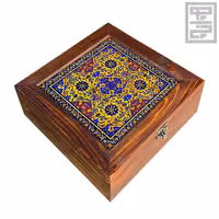 جعبه چوبی چای و دمنوش طرح D26