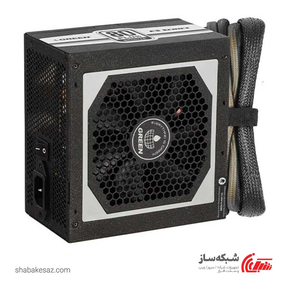 قیمت منبع تغذیه کامپیوتر گرین Green GP580A-ES - شبکه ساز