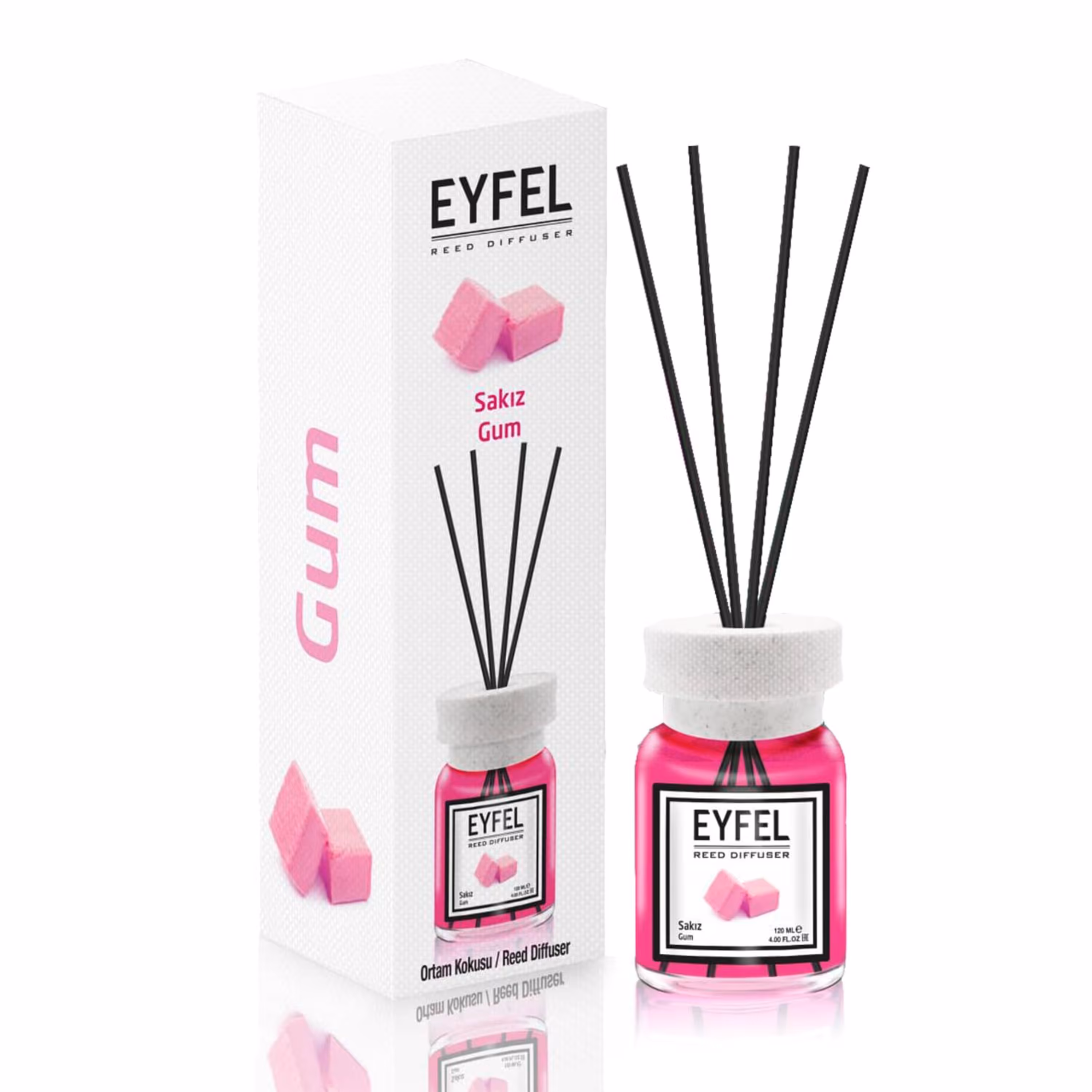 خوشبو کننده هوا 120 میل ایفل Eyfel اصل ترکیه  آدامس GUM