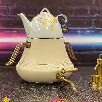 کتری و قوری مدل روما رنگی برند ROHAM 