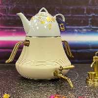کتری و قوری مدل روما رنگی برند ROHAM 