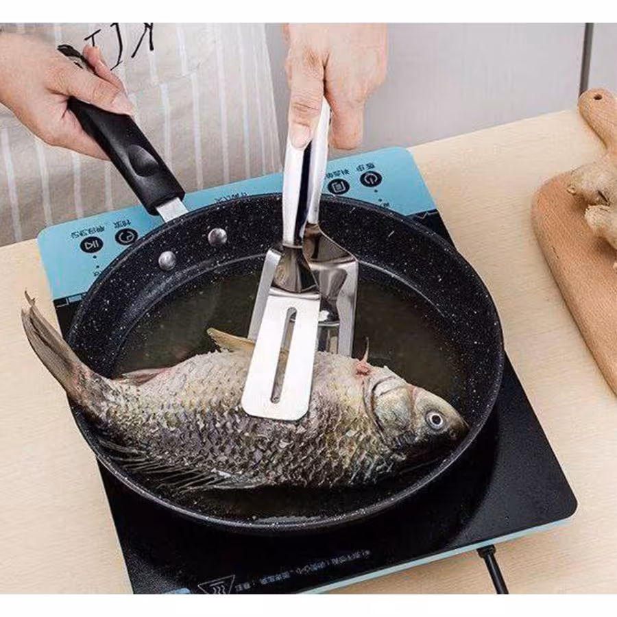 کفگیر سرخ کن روغن گیر انبری