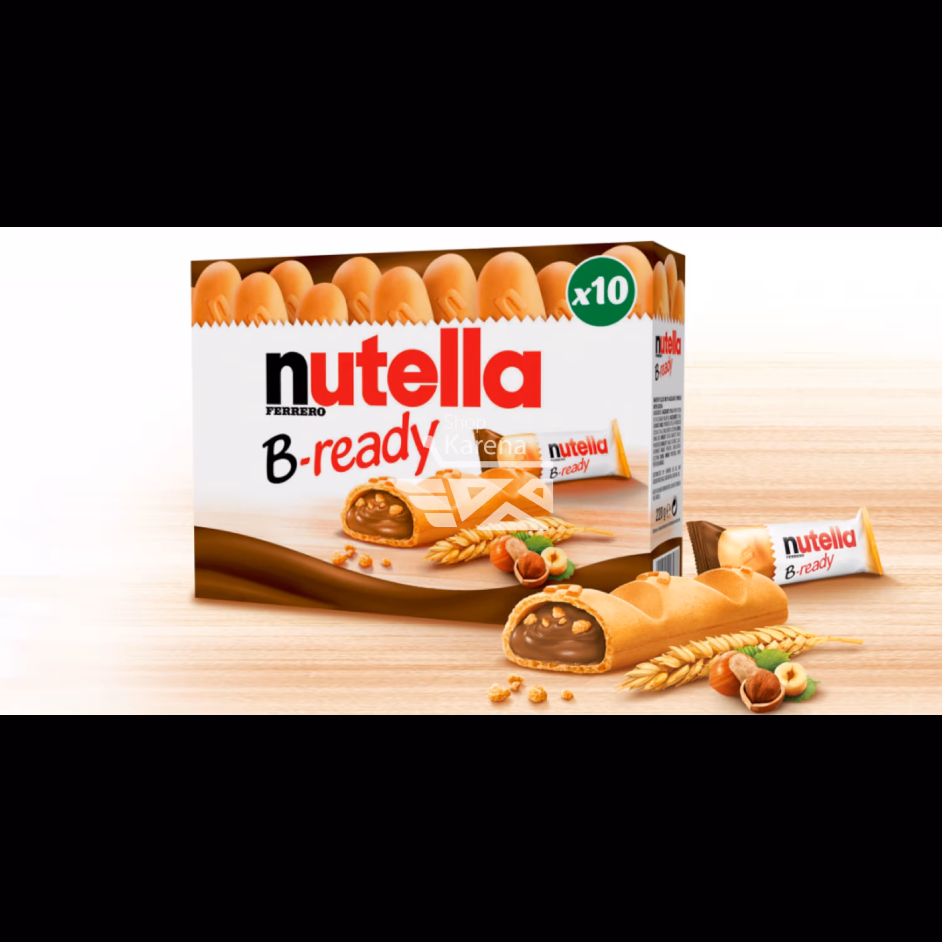 شکلات نوتلا بریدی بسته 10 عددی 