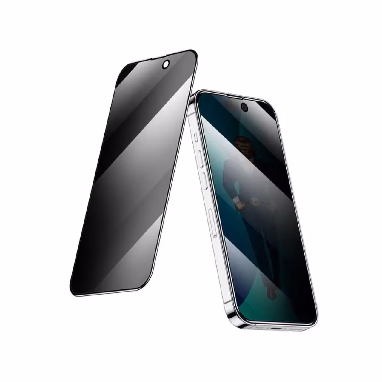 گلس حریم شخصی آیفون 14 گرین Green iPhone 14 3D Elegant Privacy Glass