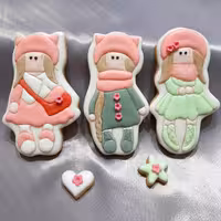 پک سه تایی کوکی دکوراتیو رویال آیسینگ طرح دخترانه