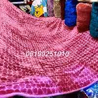 پتو نرمینه یک نفره مدل نگین با نقش قلب بسیار بادوام و با کیفیت  کد9 صورتی 