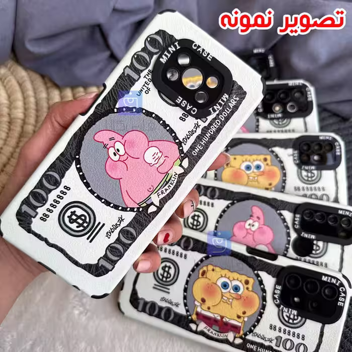 خرید قاب فانتزی گوشی A54 مدل دلار باب اسفنجی و پاتریک از فارس کالا