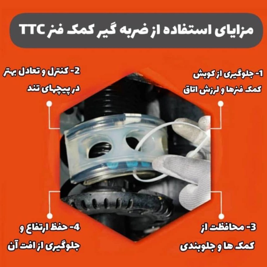 ضربه گیر کمک فنر خودرو TTC کره ای سایز E ( هر بسته شامل دو عدد ضربه گیر است)