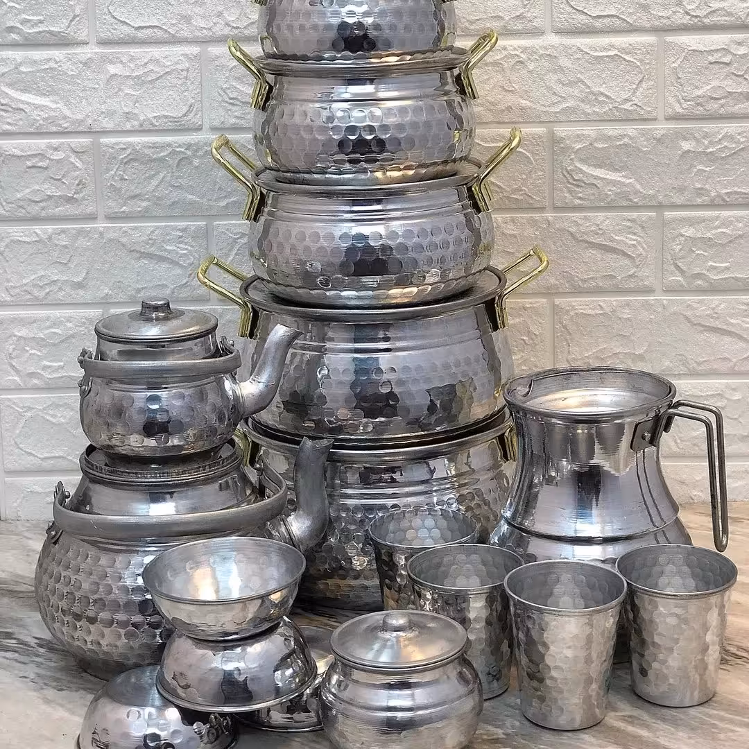 سرویس قابلمه روحی چکشی کاربردی 28 پارچه