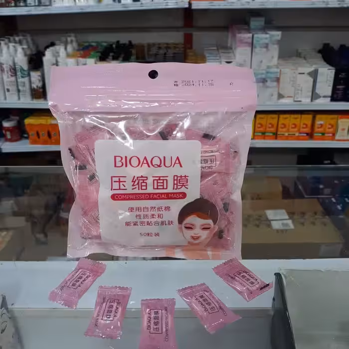 قرص ماسک صورت  بیوآکوا  آرایشی تکی عمده آرایشی تاج افشار قم 