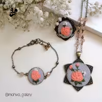 زیور آلات گلدوزی زیبا