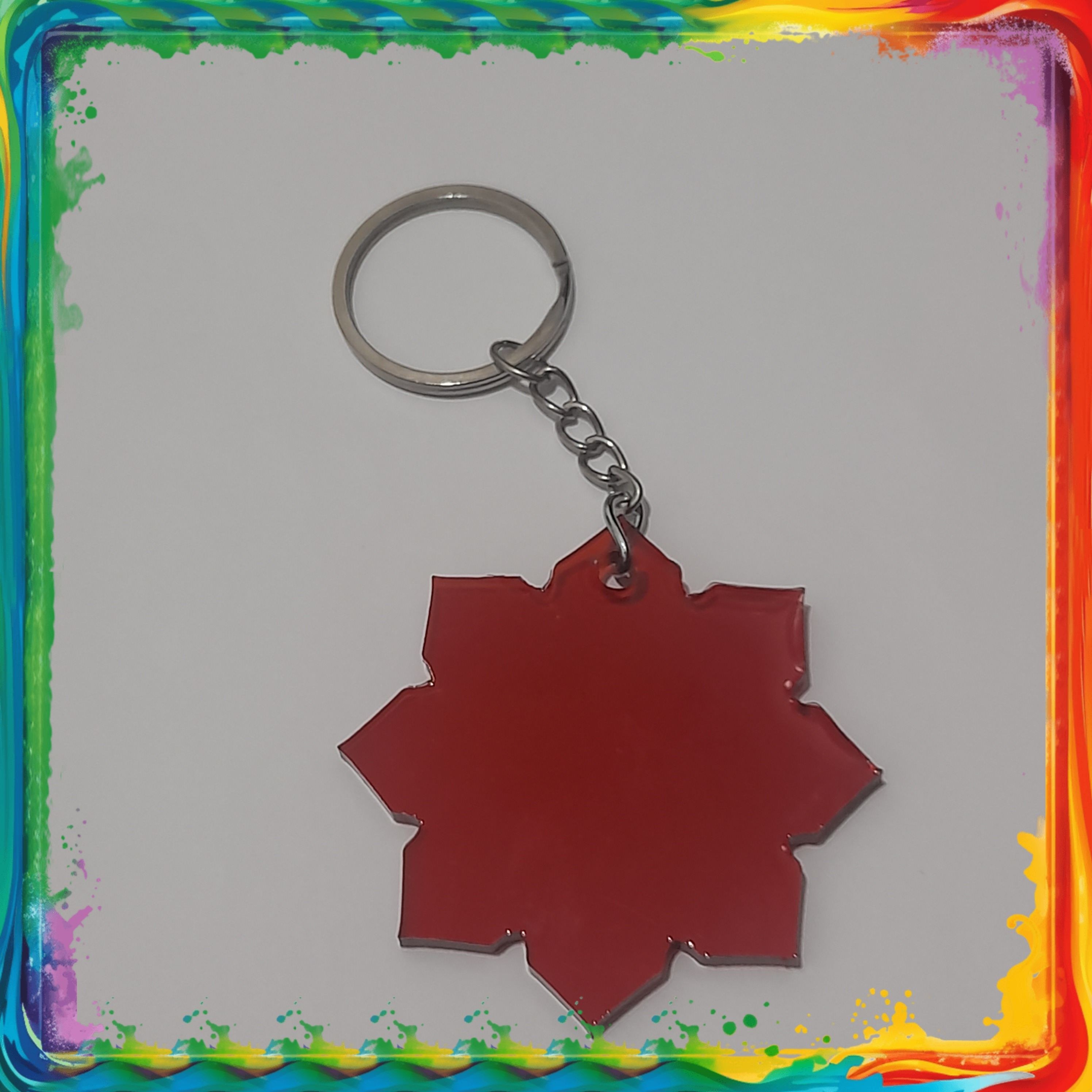 جاسویچی رزینی 8 ضلعی قرمز