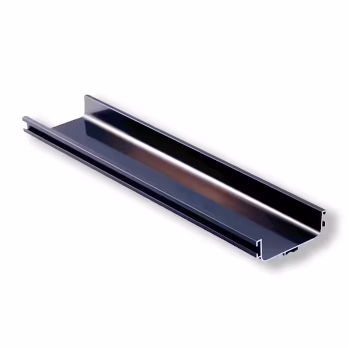 دستگیره پروفیل آلومینیوم شاخه ای یو رنگ نوک مدادی مدل  3متری کاپران 