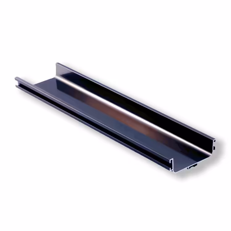 دستگیره پروفیل آلومینیوم شاخه ای یو رنگ نوک مدادی مدل  3متری کاپران 