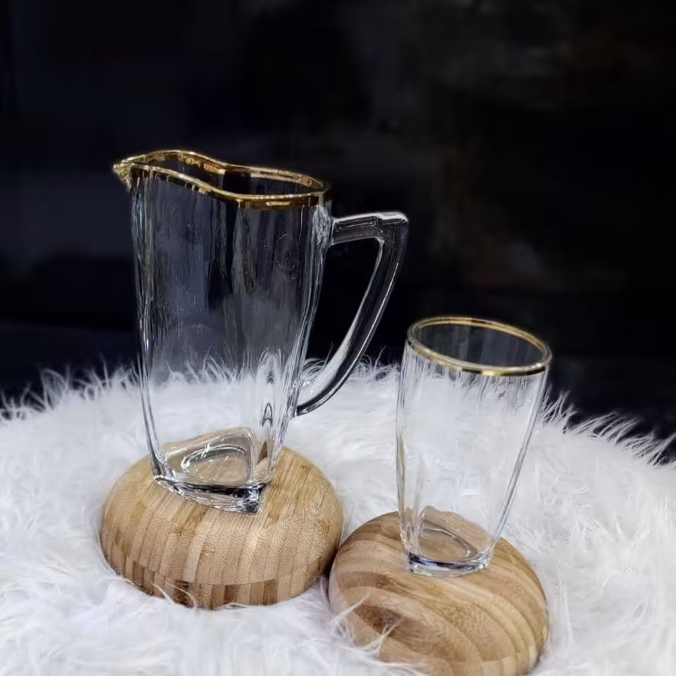 پارچ و لیوان ونا لب طلا