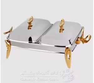 سوفله دو خانه قایقی یونیک نقره ای مدل UN-3852