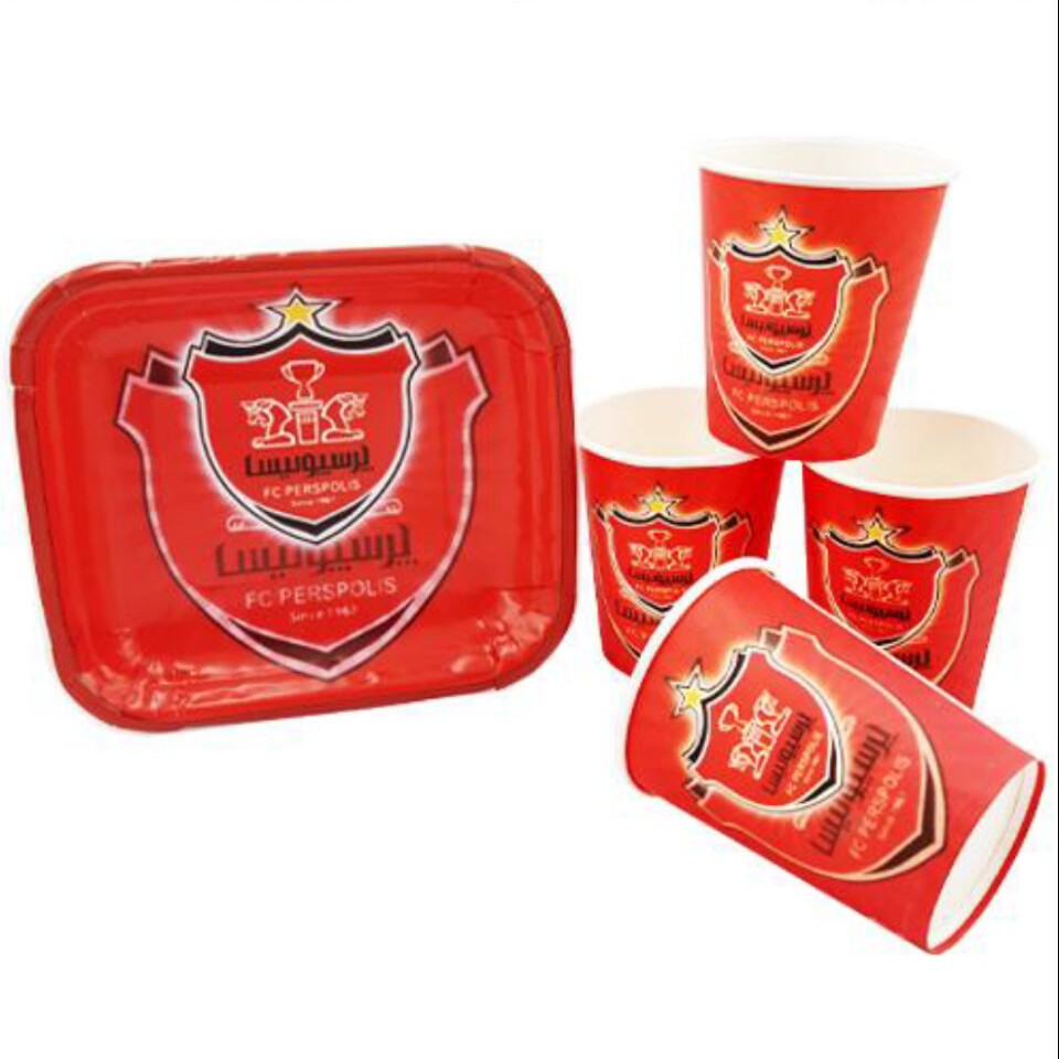 تم تولد لیوان و بشقاب تم پرسپولیس(پک10عددی)