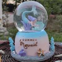 گوی  پمپی و موزیکال و چراغدار بزرگ پایه چرخان پری پریایی