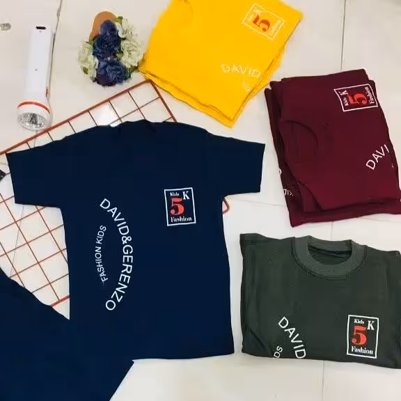 تیشرت شلوارک  پسرانه سایز 35 تا 50 جنس نخ پنبه