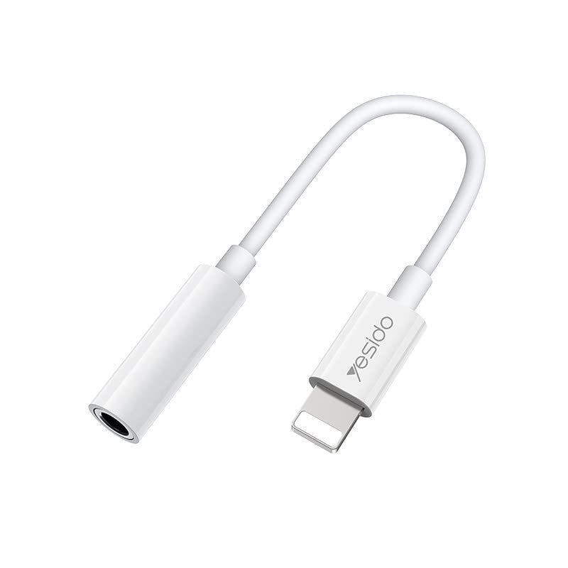 کابل مبدل Lightning به جک 3.5mm مادگی برند Yesido مدل YAU31Yesido YAU31 Lightning To AUX Adaptor