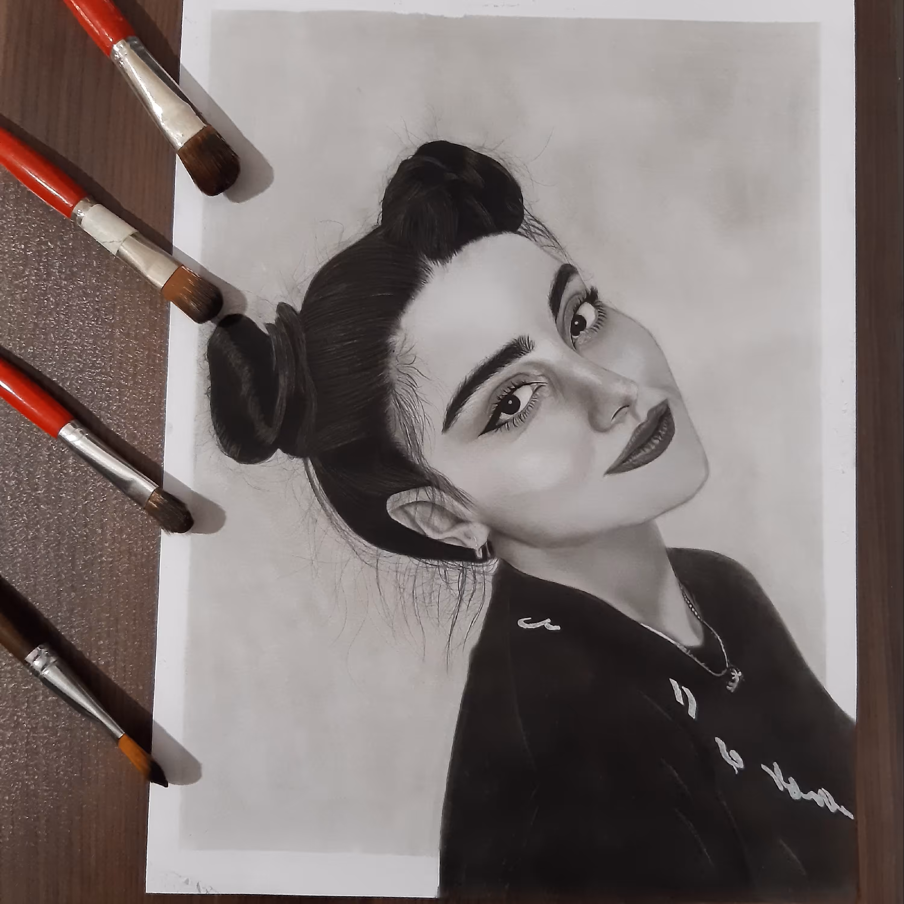 نقاشی چهره، سفارش،تابلو، طراحی سایزa3