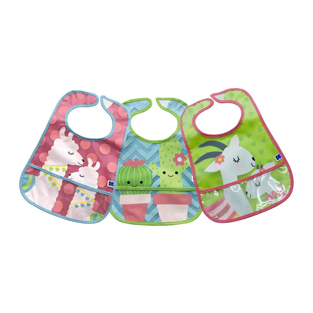 پیشبند نوزاد 3 عددی کیکابو Kikkaboo طرح شتر لاما