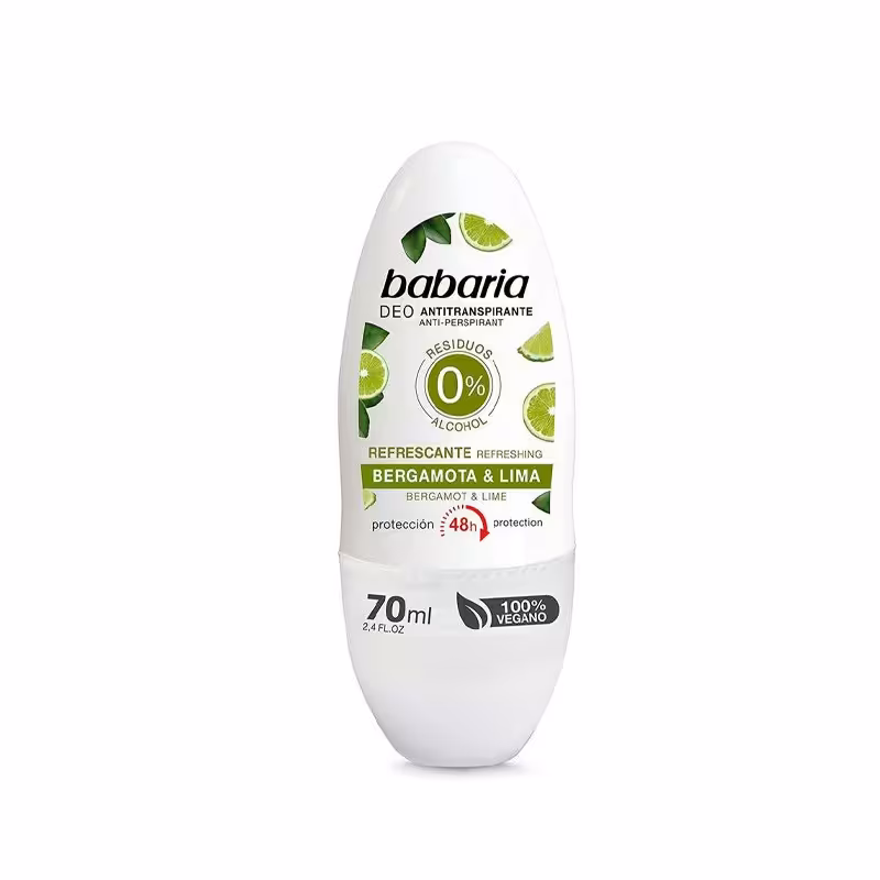 مام رول ضد تعریق مدل BERGAMOT & LIME لیمو و برگاموت باباریا 70 میل