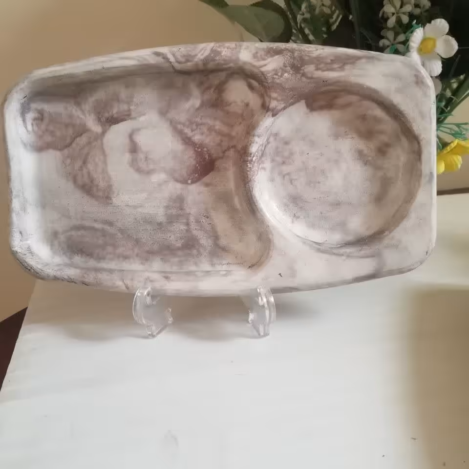 سینی تک نفره از جنس سنگ مصنوعی 