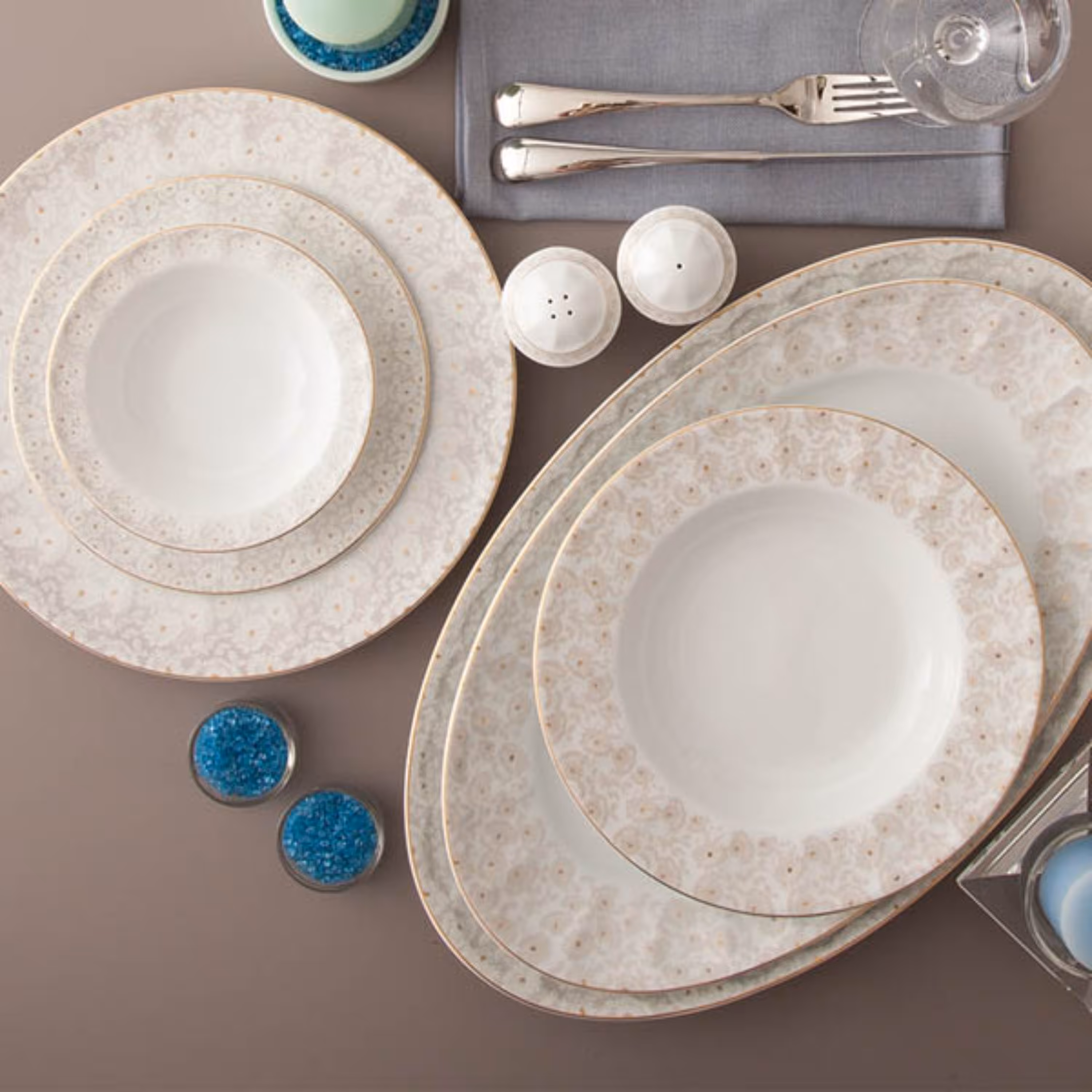 سرویس 6 نفره چینی زرین طرح کاررا گلد قالب نئوکلاسیک 29 پارچه