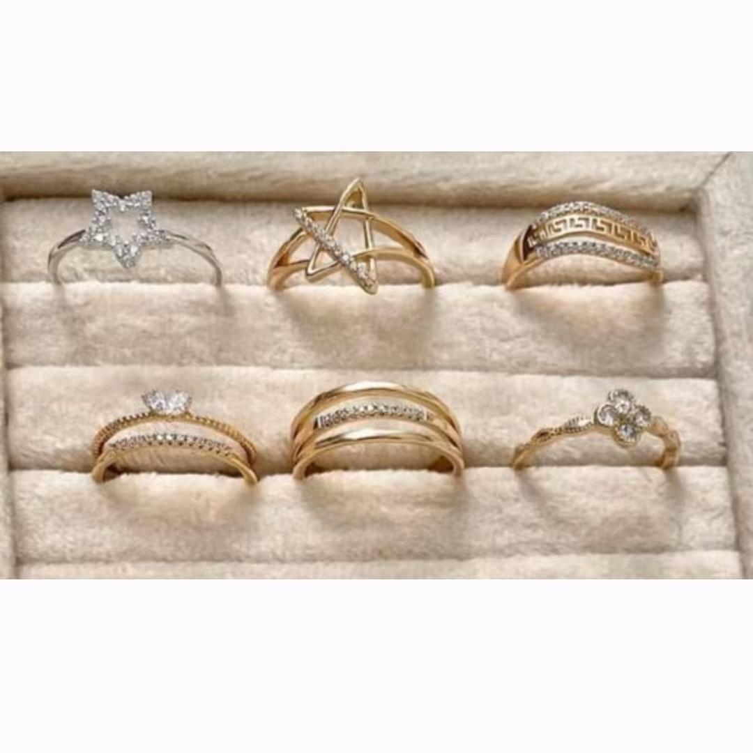 6 مدل انگشتر ظریف و‌ جذاب استیل مارک ژوپینگ