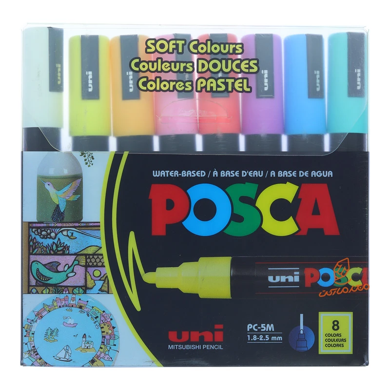 قیمت و خرید ماژیک 8 رنگ مدل پاستلی پوسکا POSCA