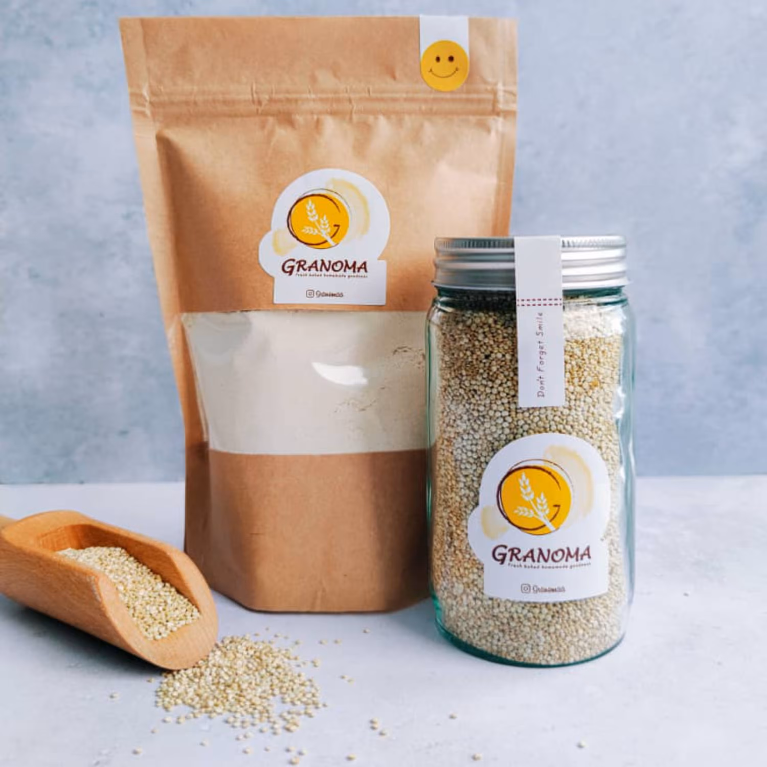 آرد کینوا سفید پاکت 300 گرمی