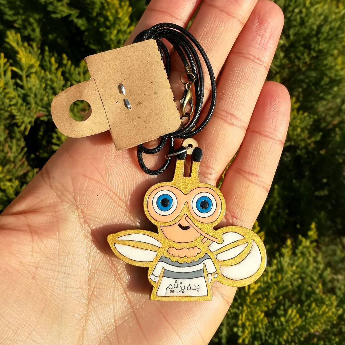 گردنبند چوبی کد 1