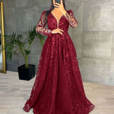 پیراهن شب زنانه مخمل مدل ماکسی مجلسی مخمل شیک