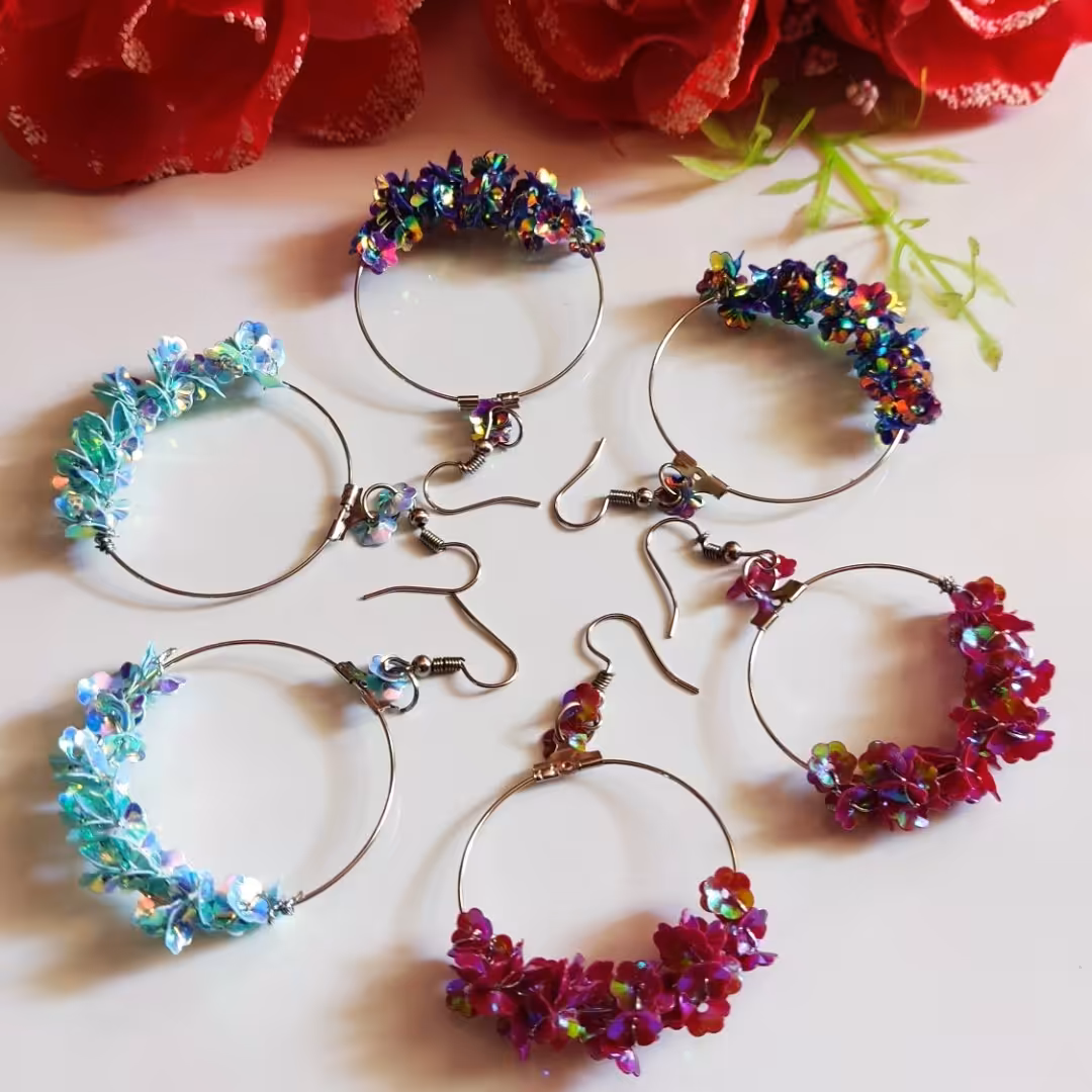 گوشواره های پولکی