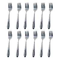 چنگال میوه خوری طرح میخک 6 عددی 