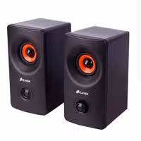 اسپیکر بلوتوثی 2 عددی 220 ولت دارای 2عدد ساب ووفر و 2 عدد اسپیکر.مجموعا 20 وات. ارتفاع 19 و عرض 10 سانت