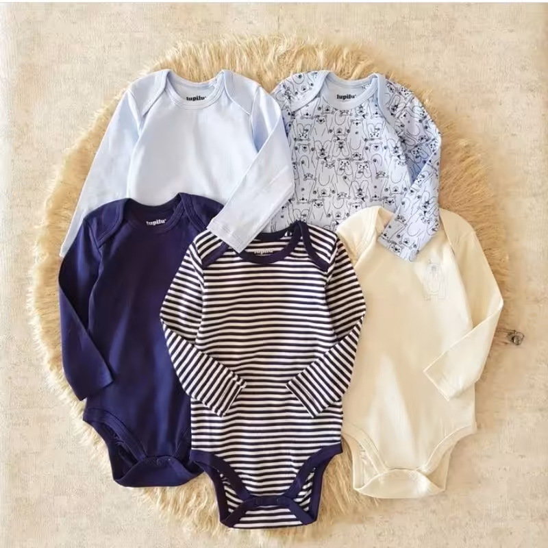 زیر دکمه نوزادی 2 تا 6 ماه برند لوپیلو المان پوشاک کودک نیکا