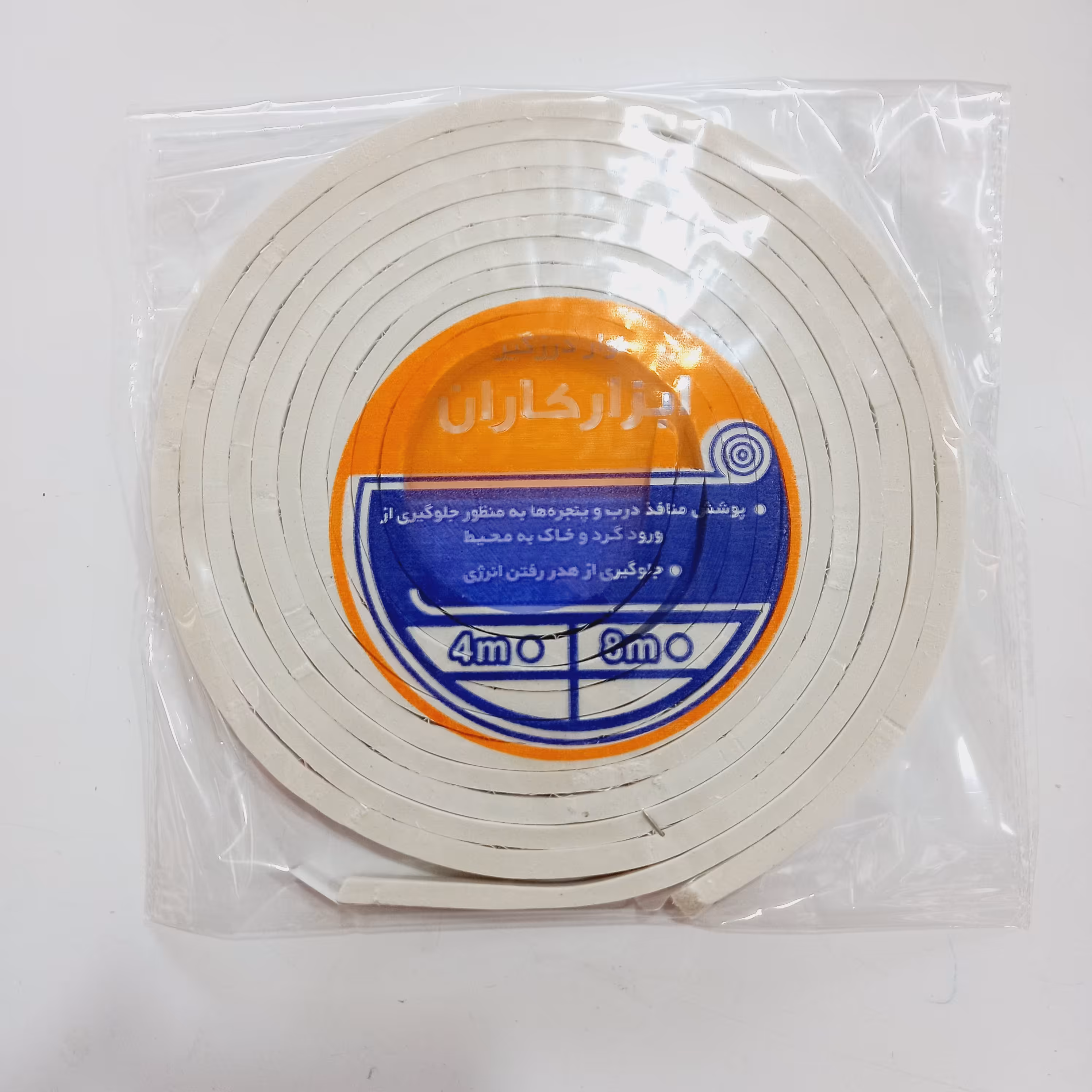 نوار درزگیر فوم ابزارکاران طول 4 متر قطر 1 سانت