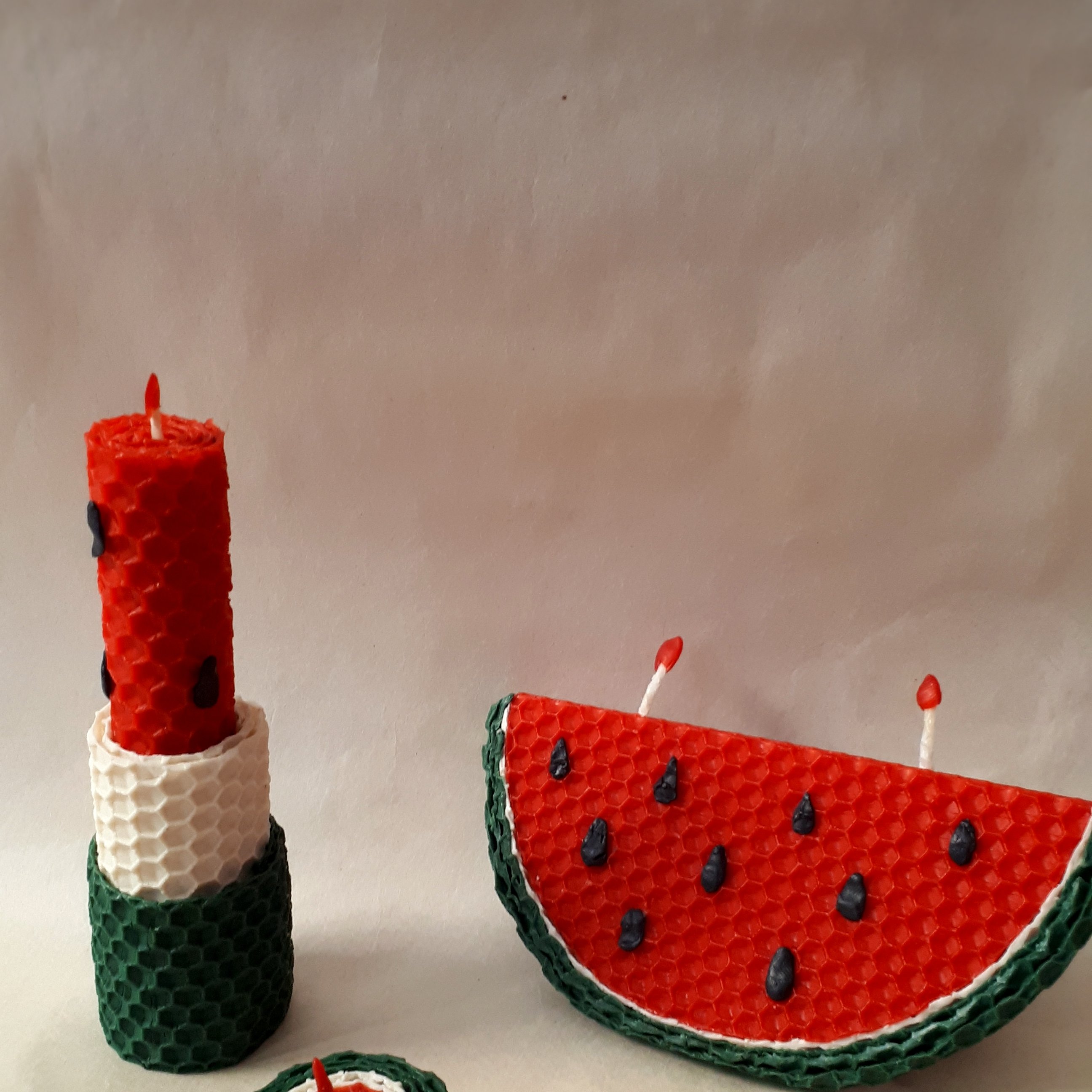 شمع مومی هندوانه ی شب یلدا