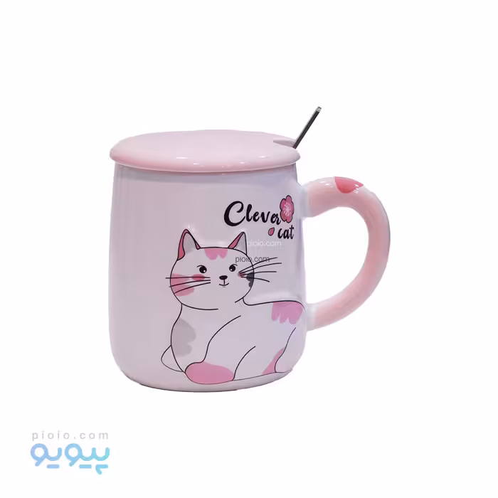 ماگ سرامیکی طرح گربه ی رنگی