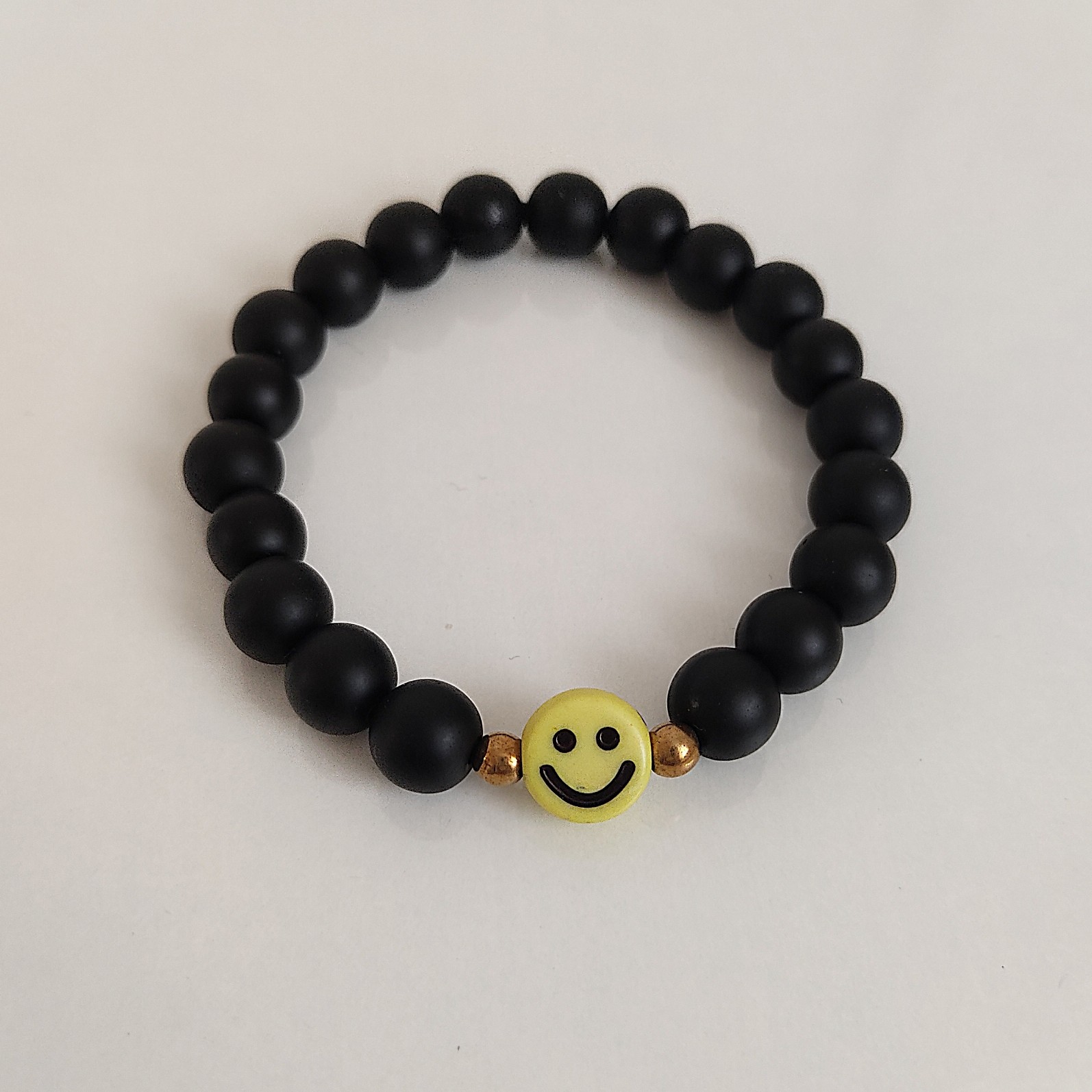 دستبند سنگ انیکس مشکی 